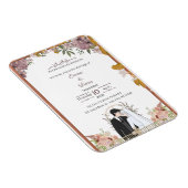 Moderne Minimalistische Script Trouwkaart – Emma & Magneet (Rechterzijde)