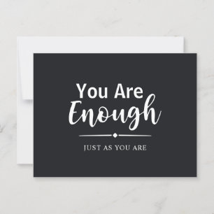 Moderne minimalistische scriptkalligrafie inspirer briefkaart
