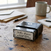 Moderne minimalistische scriptnaam - retouradres  zelfinktende stempel