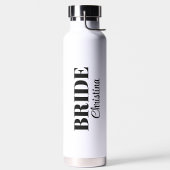 Moderne Minimalistische Scriptuur Trouw Bruid Waterfles