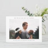 Moderne, minimalistische serie Kerstmis Feestdagenkaart (Staand voorkant)