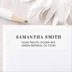 Moderne Minimalistische Sierlijke Serif Lettertype Etiket