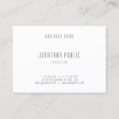 Moderne minimalistische Sjabloon Professioneel Ele Visitekaartje (Achterkant)