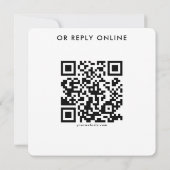 Moderne minimalistische slanke eenvoudige bruiloft (Achterkant)