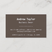 Moderne minimalistische sleepboten visitekaartje (Achterkant)