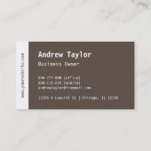 Moderne minimalistische sleepdiensten visitekaartje (Achterkant)