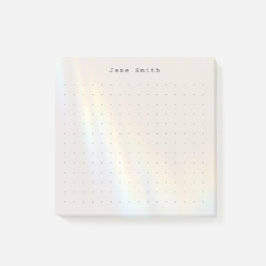 Moderne Minimalistische Stippelrooster Persoonlijk Post-it® Notes