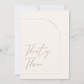 Moderne minimalistische tabel Drieëndertig tabelnu Kaart (Voorkant)