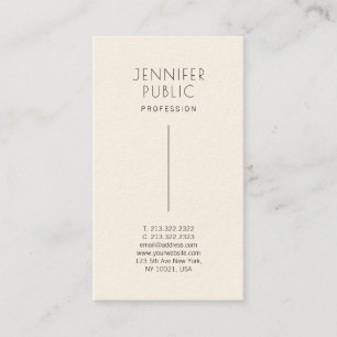 Moderne minimalistische trendy elegante Signature Visitekaartje