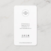 Moderne minimalistische trouw visitekaartje (Voorkant)