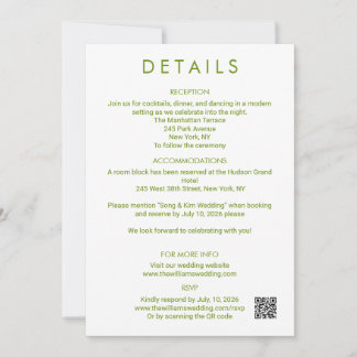 Moderne Minimalistische Trouwdetails Enclosure Sav Save The Date