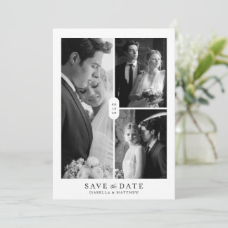 Moderne Minimalistische Trouwfoto's Bruiloft Save The Date