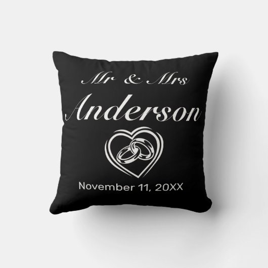 Moderne minimalistische trouwringen hart kussen (Achterkant)