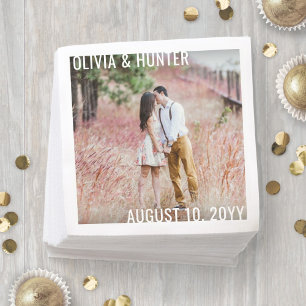 Moderne Minimalistische Typografie Eenvoudige Foto Servet