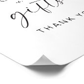 Moderne minimalistische typografie Kaarten en gesc Poster (Hoek)