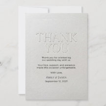 Moderne Minimalistische Typografie Trouwkaart