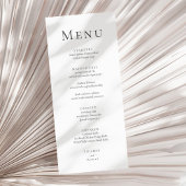 Moderne minimalistische typografie Wedding Menu Ka