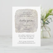 Moderne minimalistische uitnodiging van 30e verjaa (Staand voorkant)