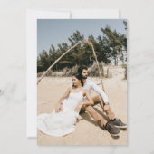 Moderne minimalistische uitnodiging voor het fotob (Achterkant)