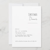 Moderne minimalistische uitnodiging voor het kerst (Voorkant)