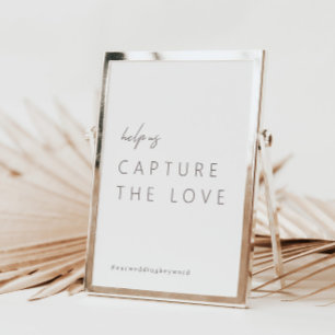 Moderne minimalistische vangst van het liefdesteke