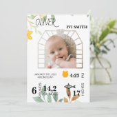 Moderne Minimalistische Verjaardag Instant 1e Ver Kaart (Staand voorkant)