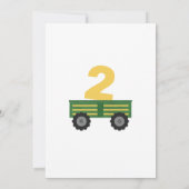 Moderne minimalistische verjaardagsfeestje van tra kaart (Achterkant)