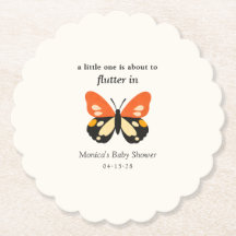 Moderne Minimalistische Vlinder Baby Shower