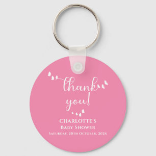 Moderne Minimalistische Vlinder Calligrafie Baby S Sleutelhanger