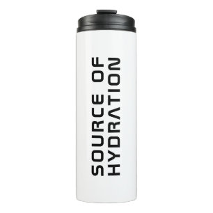 Moderne minimalistische waterbron thermosbeker