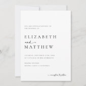 Moderne minimalistische weddenschap kaart (Voorkant)