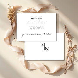 Moderne minimalistische weddenschappen informatiekaartje