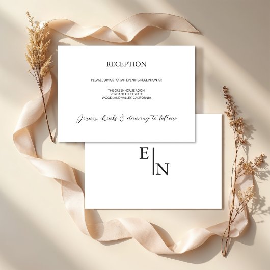 Moderne minimalistische weddenschappen informatiekaartje