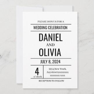 Moderne minimalistische weddenschappen kaart