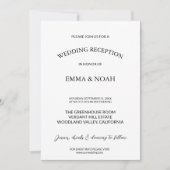 Moderne minimalistische weddenschappen kaart (Voorkant)