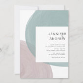 Moderne minimalistische weddenschappen kaart (Voorkant)