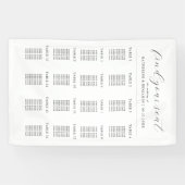 Moderne minimalistische weddenschapskaart spandoek (Horizontaal)