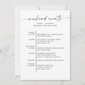 Moderne minimalistische welkomstbriefing Kaart (Voorkant)