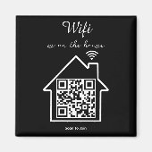 Moderne minimalistische WiFi QR-code Magneet (Voorkant)