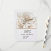 Moderne Minimalistische Witte en Gouden Bruiloft
