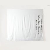 Moderne minimalistische witte Vrijgezellenfeest fo Wandkleed (Voorkant (horizontaal))