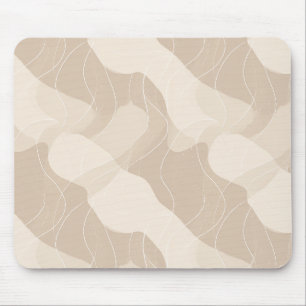 Moderne Minimalistische Zachte Beige Abstracte Pat Muismat