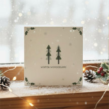 Moderne Minimalistische Zakelijke Kerstkaart