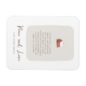 Moderne minimalistische zakelijke vakantie in onro magneet (Horizontaal)