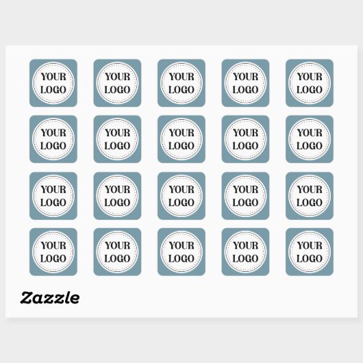 Moderne Minimalistische Zakelijke Zwart Vierkante Sticker (Vel)