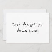 Moderne minimalistische zwangerschapsuitkondigings aankondiging (Voorkant)