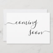 Moderne minimalistische zwangerschapsuitkondigings aankondiging (Voorkant)