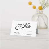 Moderne minimalistische zwart-witte bruiloft (Voorkant)