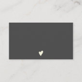 Moderne minimalistische zwarte en gele orde bedank visitekaartje (Achterkant)