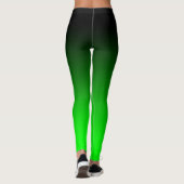 Moderne, minimalistische zwarte kalkgradiënt leggings (Achterkant)